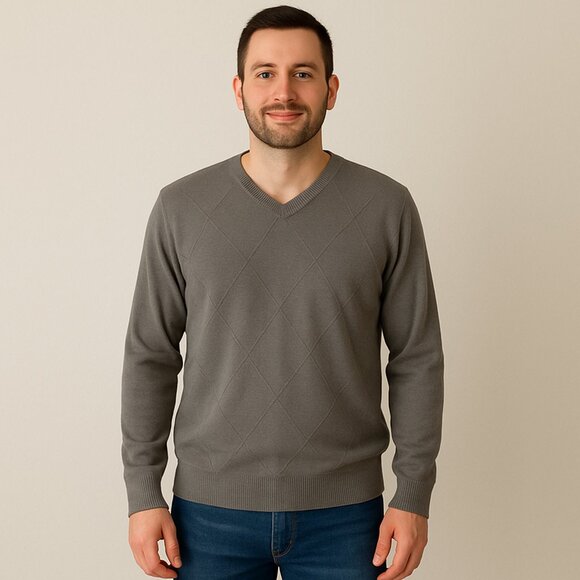 New Dockers Argyle sweater Olive Green Men's Size Large L $18 Brand new with tag - Picture 10 of 10